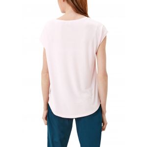 QS v-hals shirt light pink 2111469 4100