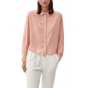 QS print blouse lilac pink 2126652 41A4