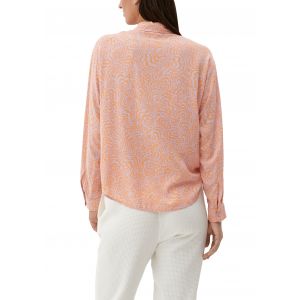 QS print blouse lilac pink 2126652 41A4