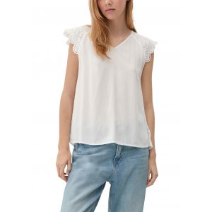QS blouse met kant 2132615 0200