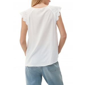 QS blouse met kant 2132615 0200