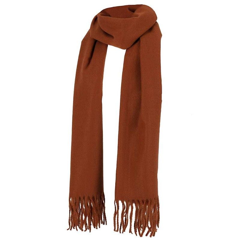 Sarlini zachte sjaal mid brown 000431-00069