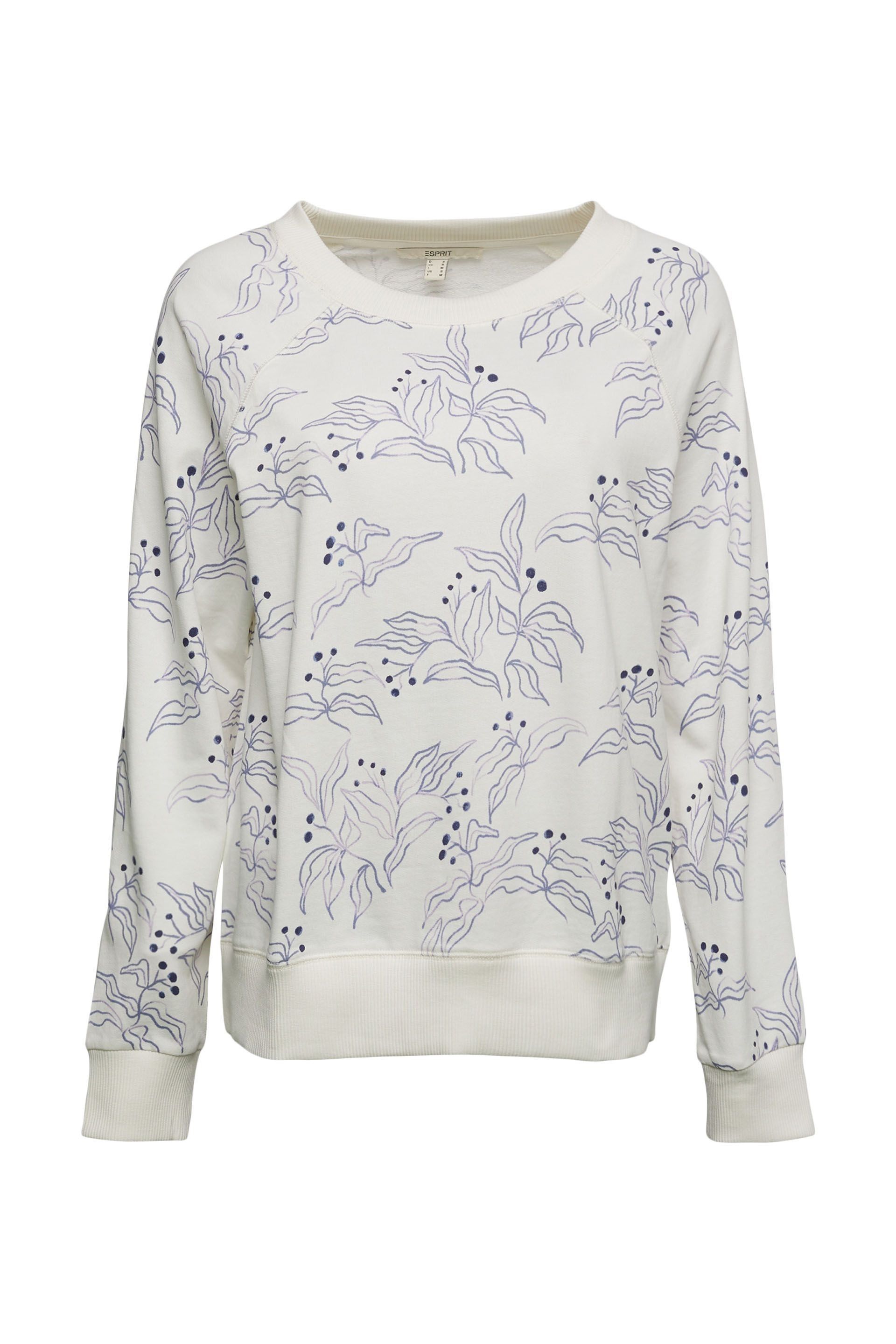 Kinderpaleis maat Vegen Esprit print sweater off white 052EE1J302 113