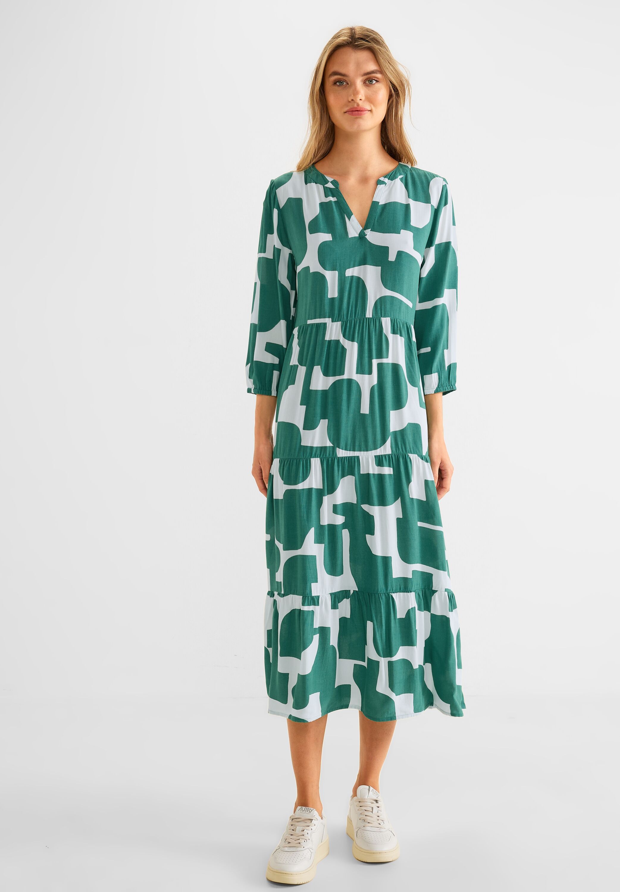 Street One maxi jurk lagoon green 143573 24957