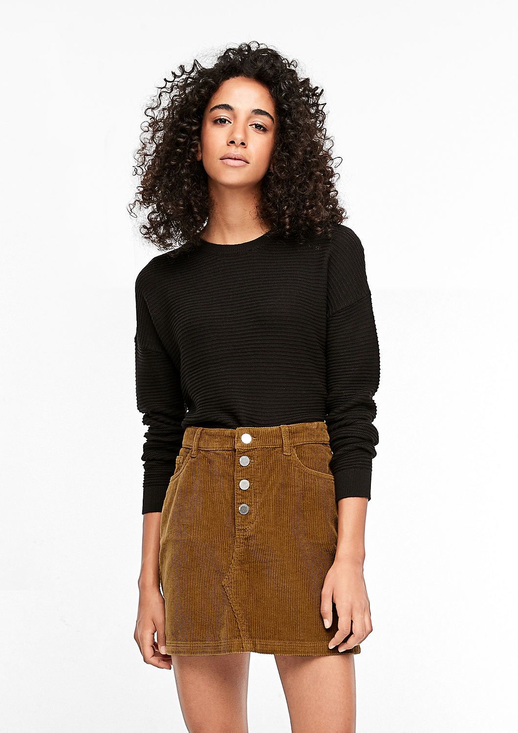 Corduroy rok lang online