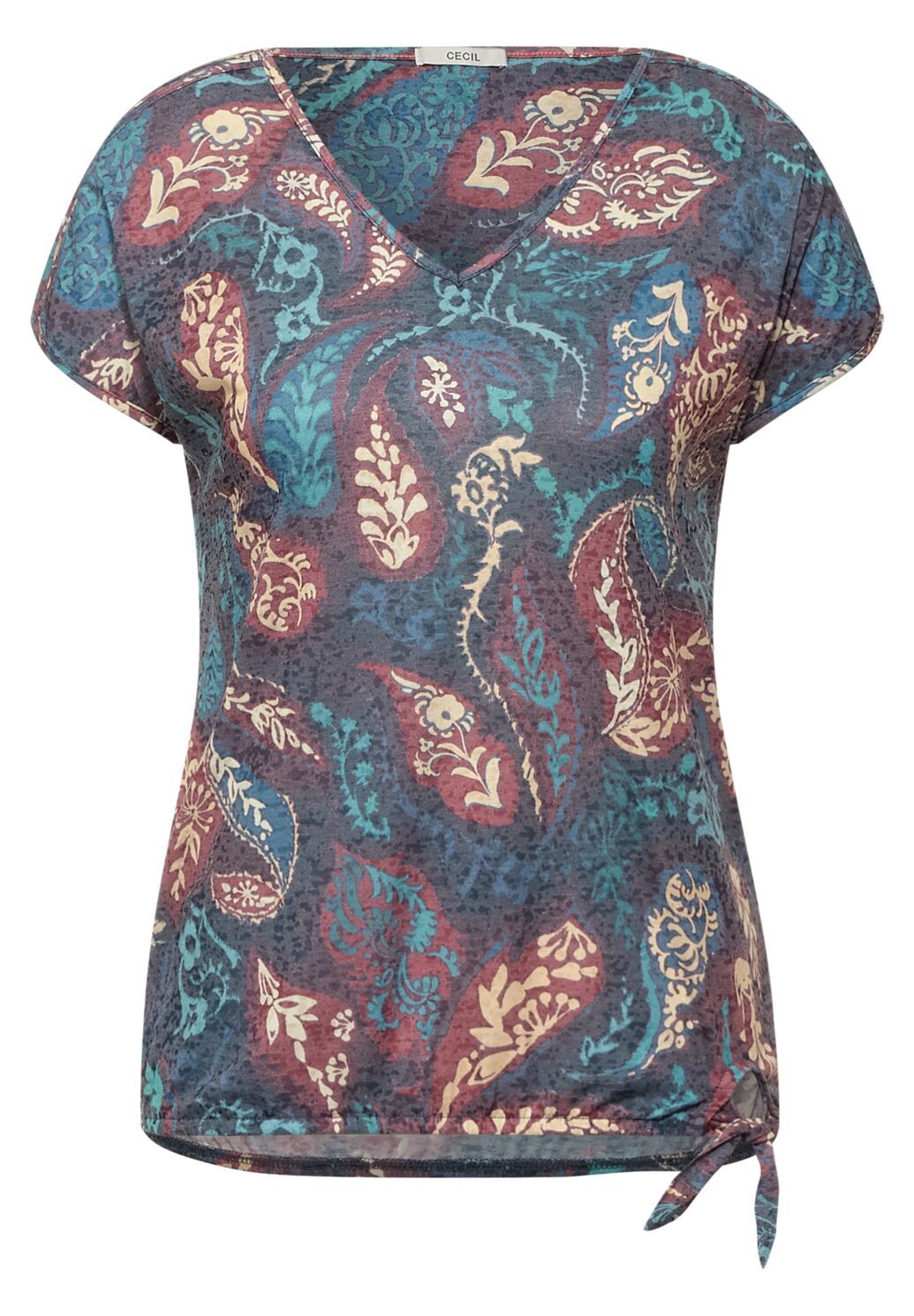 Cecil paisley print shirt deep blue 