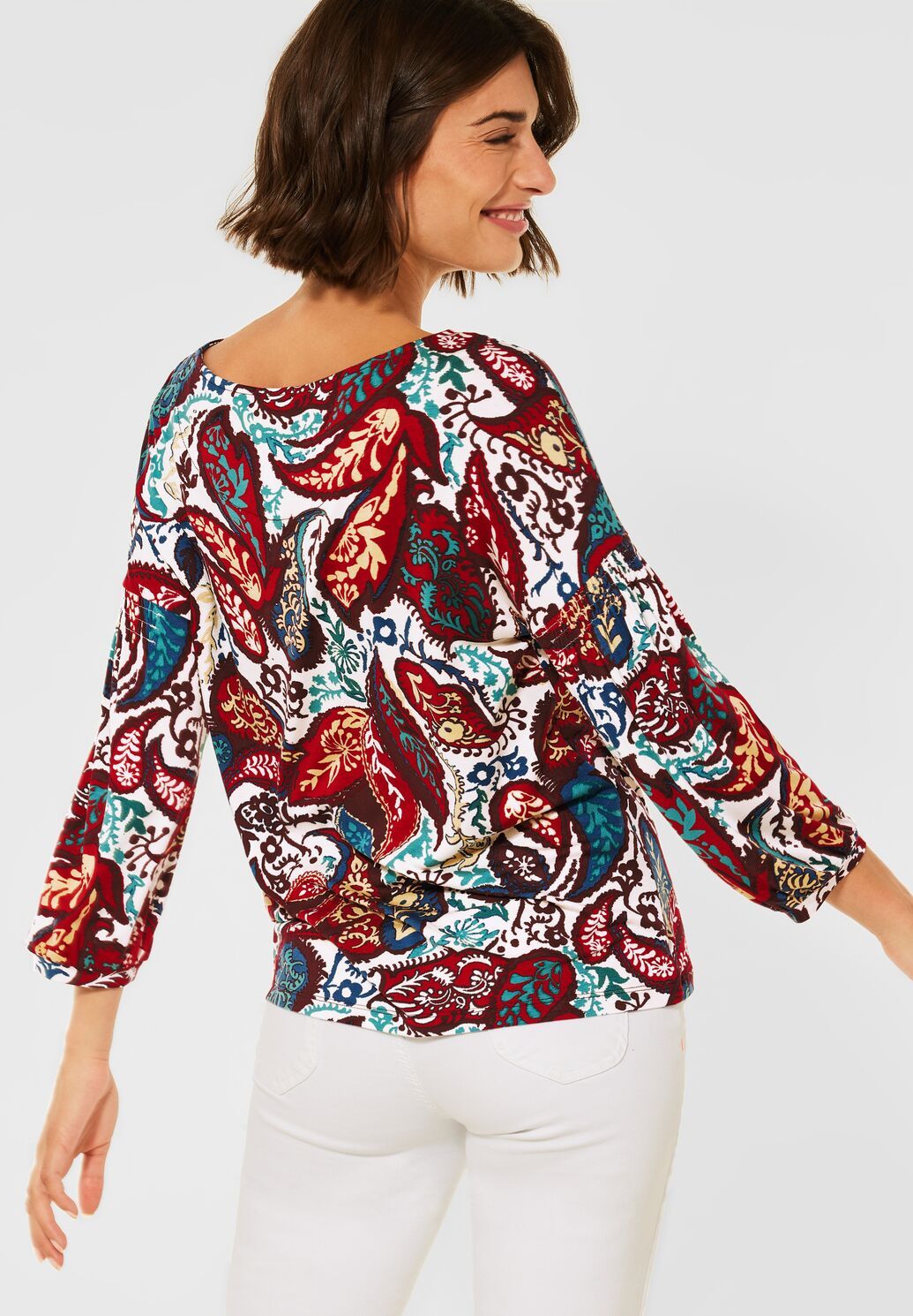 Cecil paisley print shirt off white 