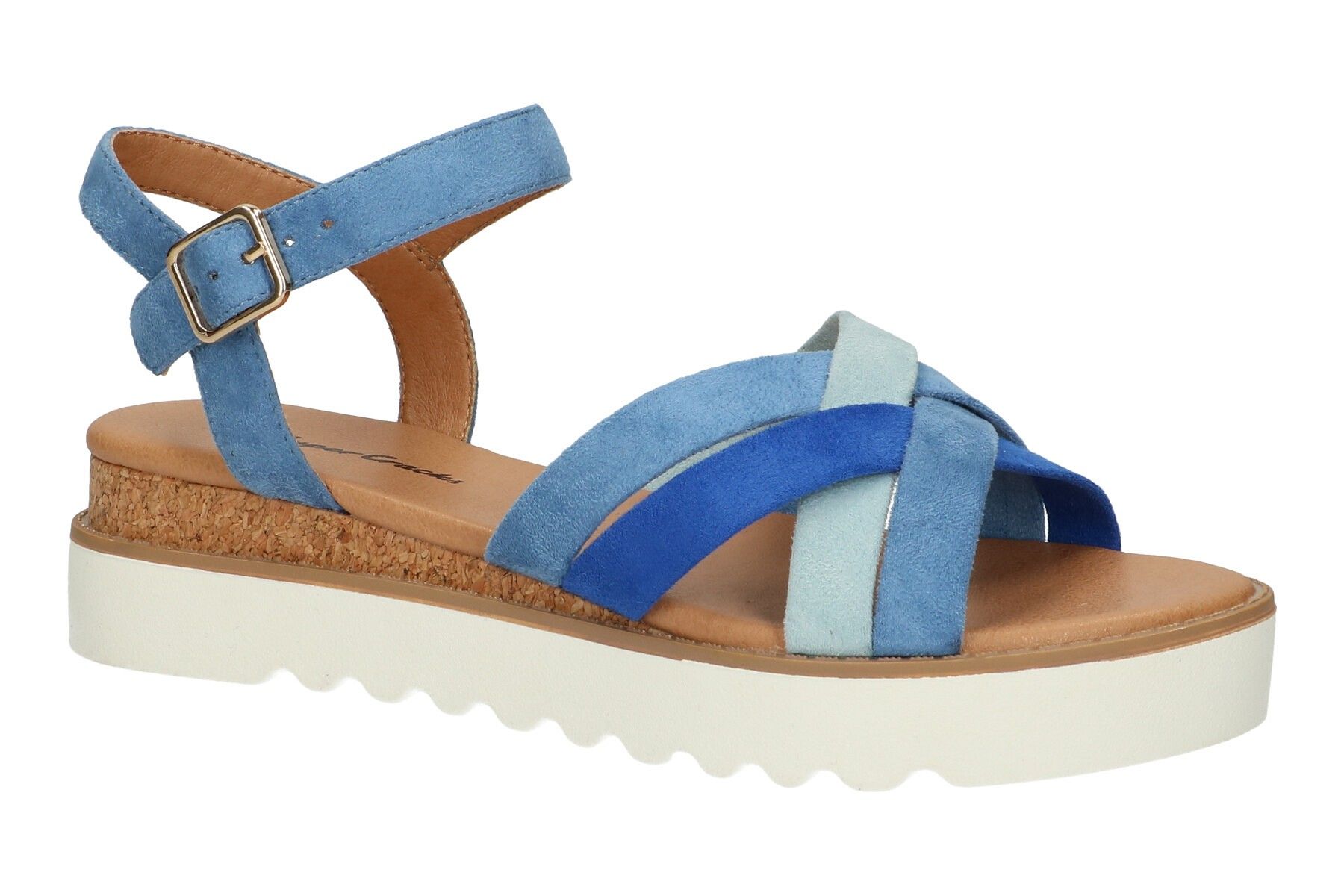 Super Cracks slipper blue mutli 703401 45