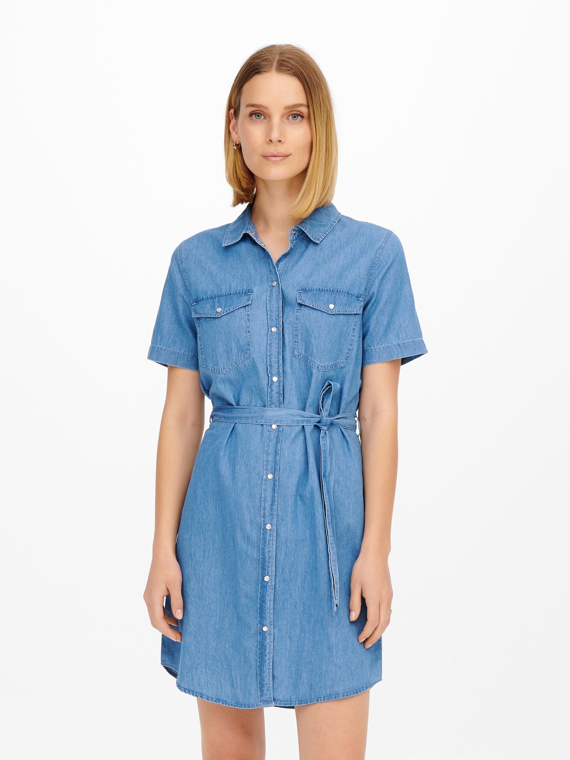 Jdy denim shirt dress outlet