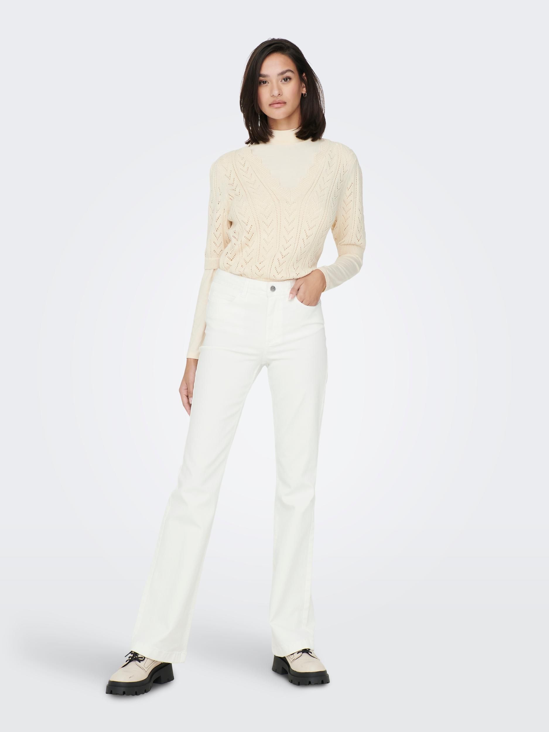 JDY white flared denim 15281577
