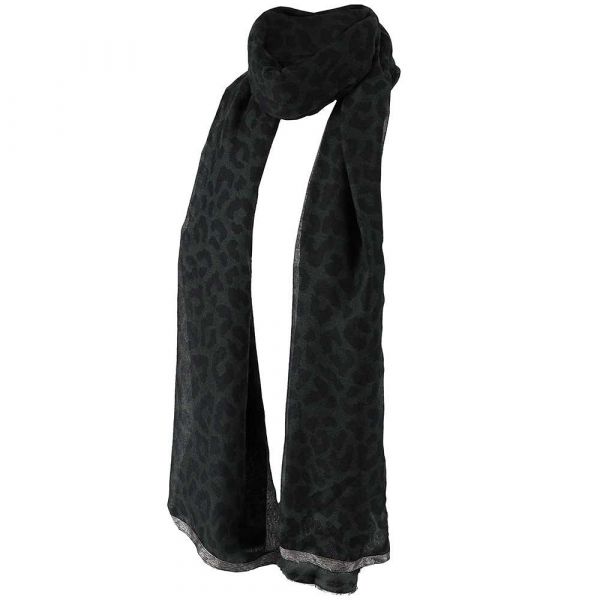 Sarlini panter print sjaal khaki 000420-00347-One Size