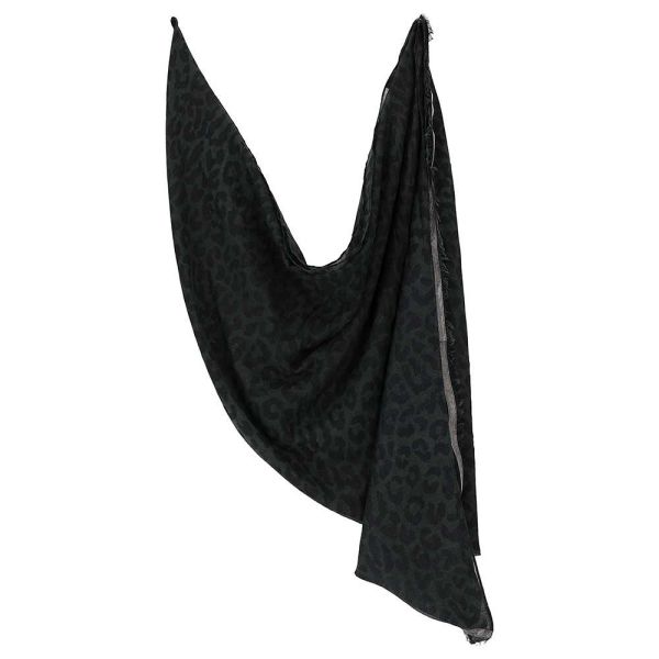 Sarlini panter print sjaal khaki 000420-00347-One Size