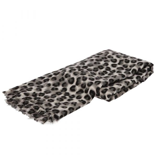 Sarlini panterprint sjaal grey 000431-00059-One Size
