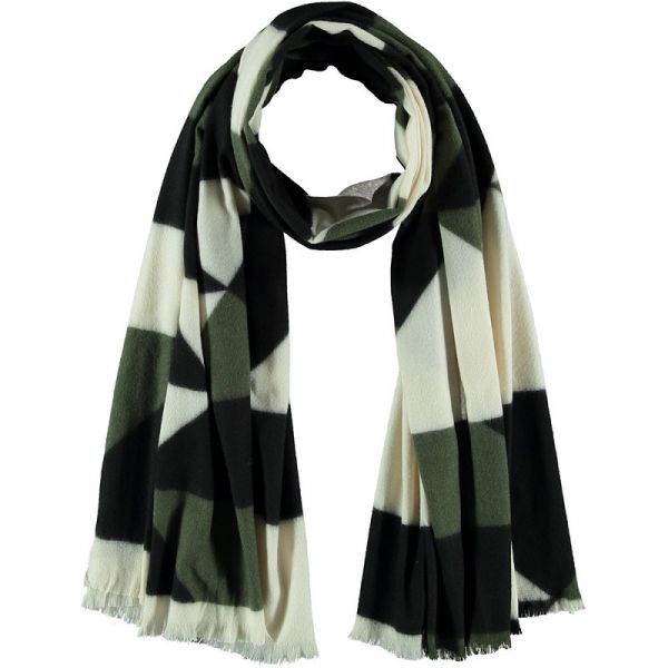 Sarlini lange print sjaal khaki 000431-00061-One Size