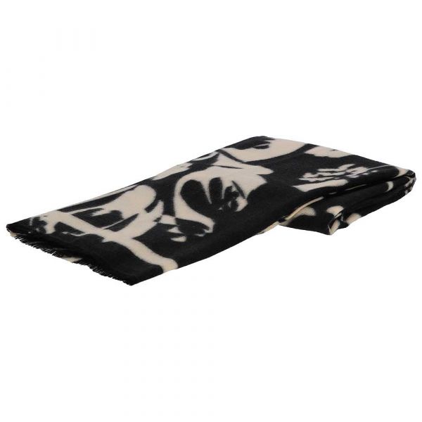 Sarlini zachte print sjaal blackwhite 000431-00097-One Size