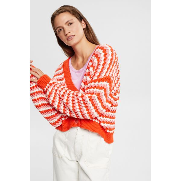 Esprit oversized vest orange red 023EE1I315 638