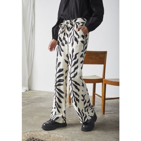 Sisters Point print broek cream ELLA-PA43