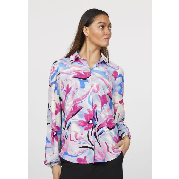Sisters Point print blouse pink blue EBBEY-SH50