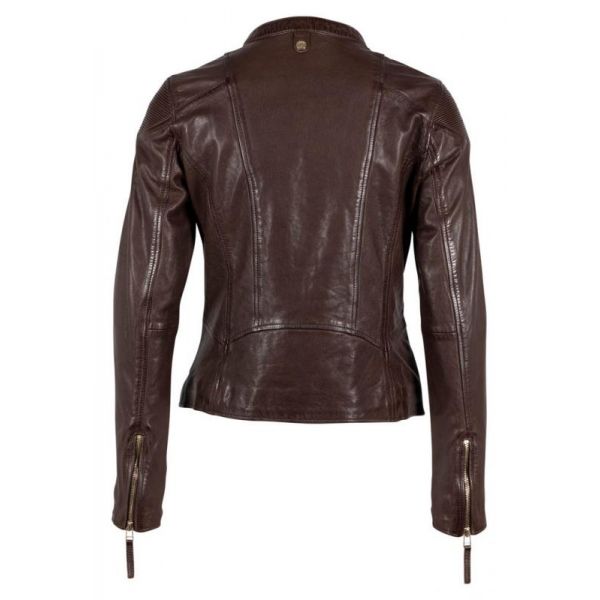 Gipsy leren jack biker model chesnut 1101-0601