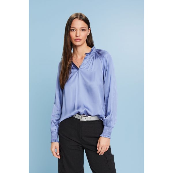 Esprit satin look blouse lavender 113EE1F336 425