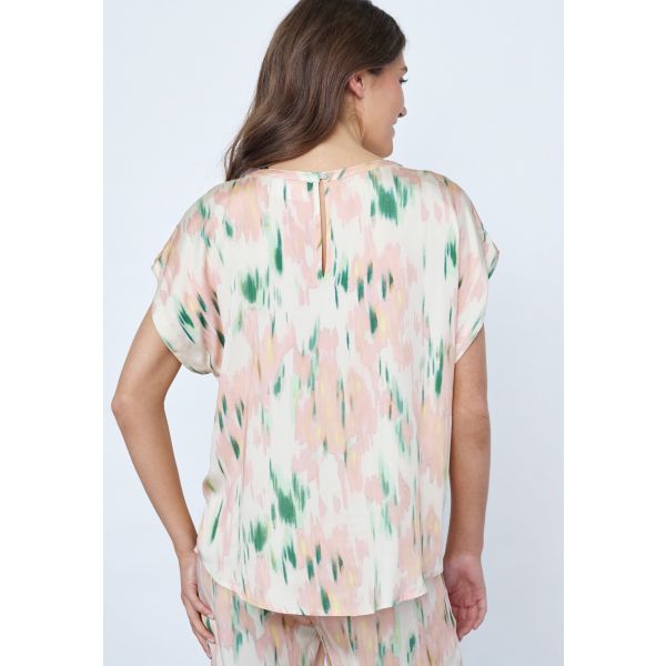 Sisters Point pint blouse green coral EMILY-SS