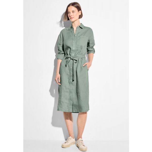 Cecil linnen blouse jurk salvia green 143866 15442