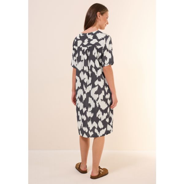 Cecil print jurk volcanic grey 144492 26248