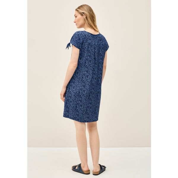 Cecil print jurk urban navy 144556 36715