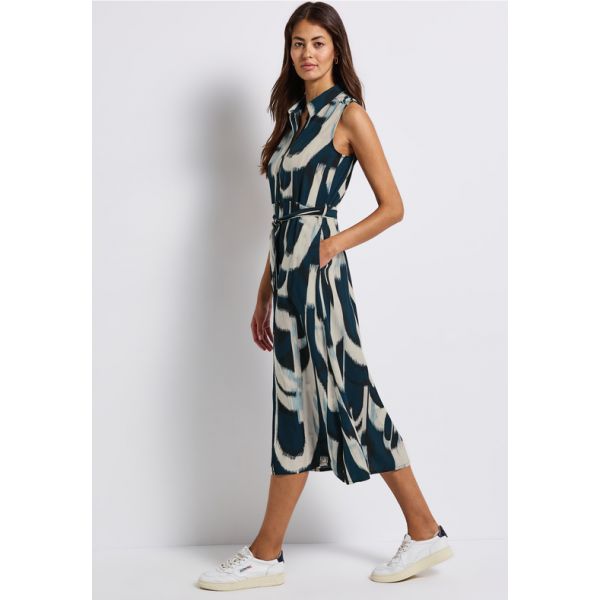 Street One midi jurk tide blue 144620 36857