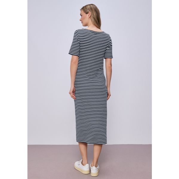 Street One streep jurk shadow navy 144801 27502