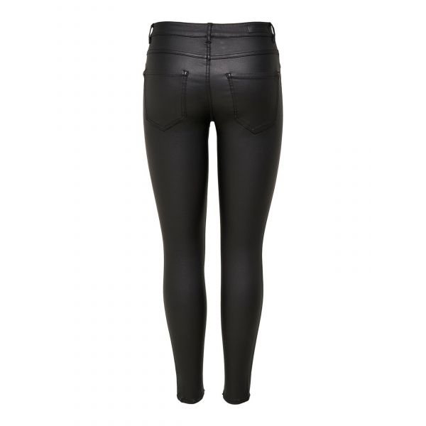 Jacqueline de Yong coated skinny zwart 15211788