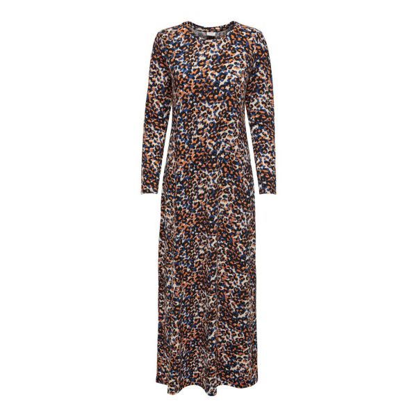 Jacqueline de Yong maxi jurk print zwart 15212088