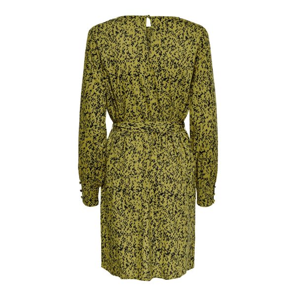 Jacqueline de Yong print jurk moss green 15214997