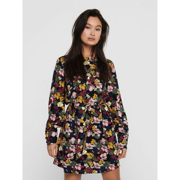 Jacqueline de Yong print jurk zwart 15214997