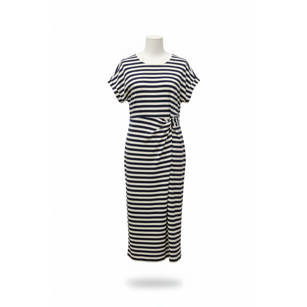 Sophie & Me streep jurk marine SM428