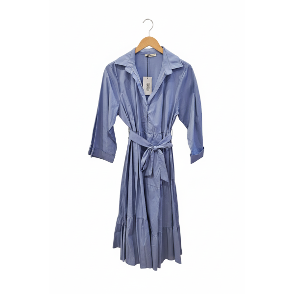 Sophie & Me katoenen jurk blauw SM01-One Size