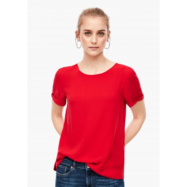 QS designed by blouse flame red 2005751 3120