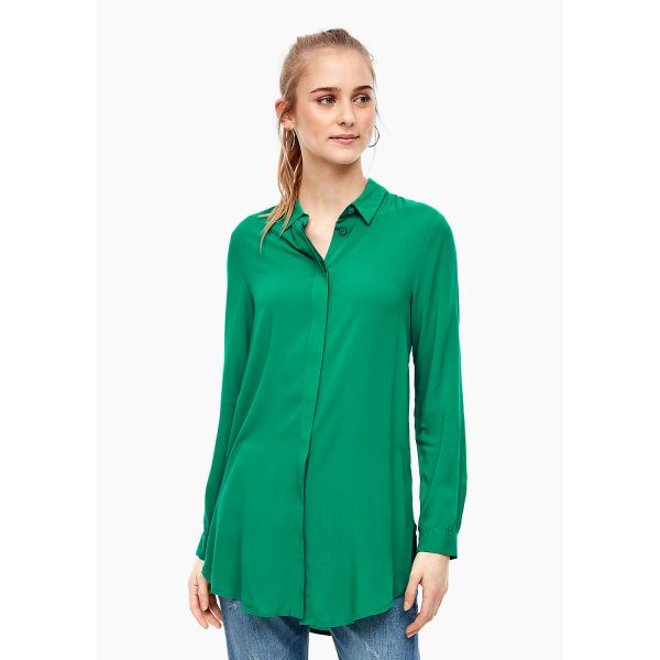 QS designed by lange blouse green 2005921 7618
