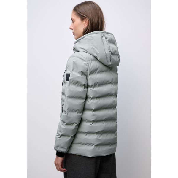 Street One gewatteerde jas fresh sage 202125 16637