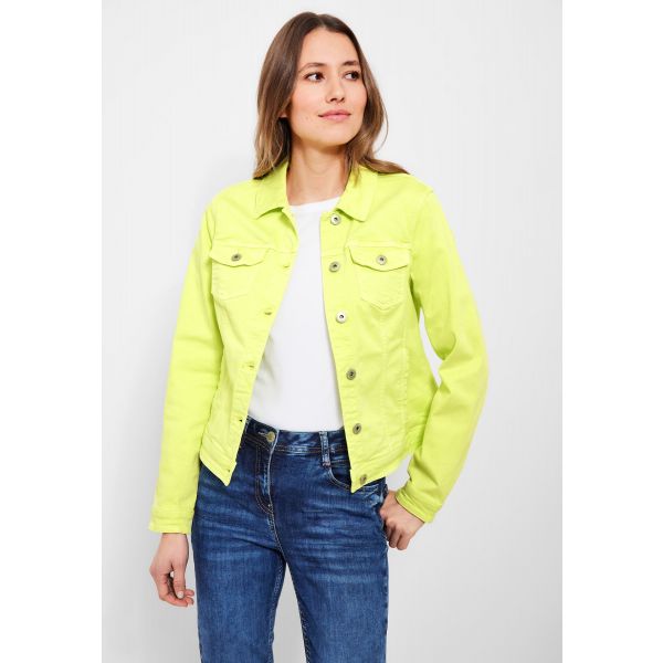 Cecil denim jack limelight yellow 211869 14749