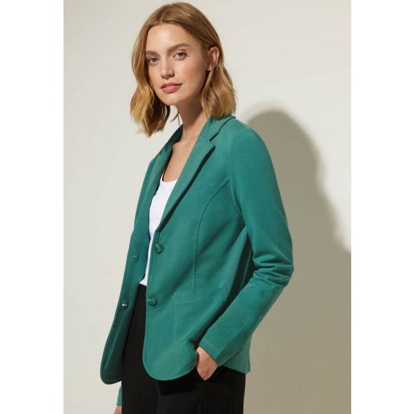 Street One jersey blazer lagoon green 211912 14957