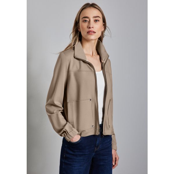 Street One sweatvest jasje safari beige 212499