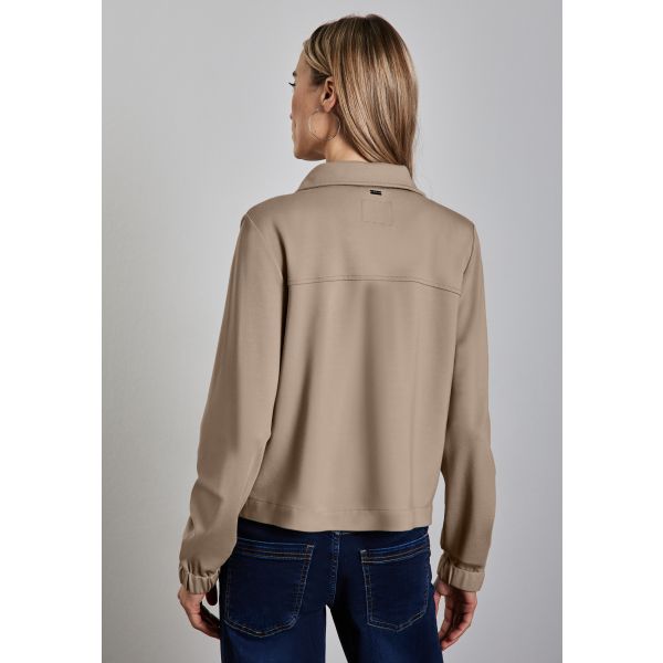 Street One sweatvest jasje safari beige 212499