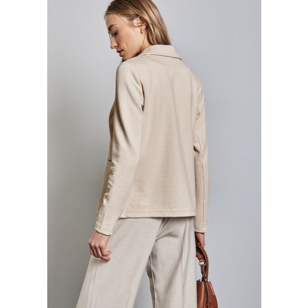 Street One sweatblazer sand beige 212536 15437
