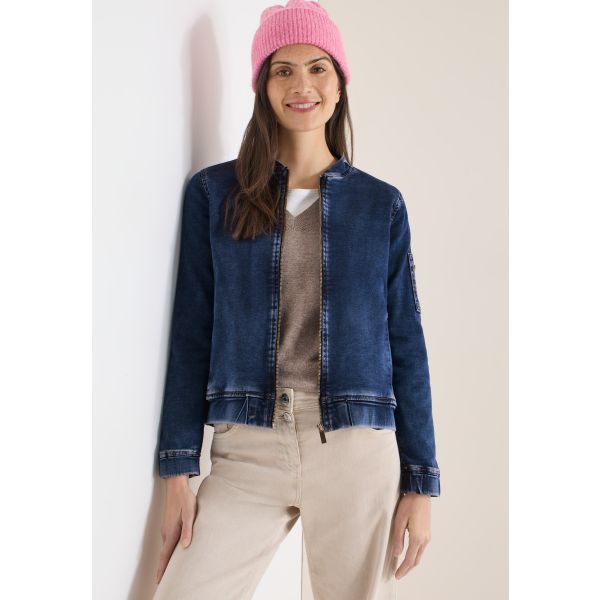 Cecil jogg denim jack mid blue 212930 10235