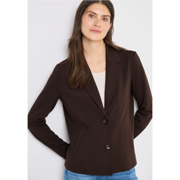 Cecil sweatblazer macchiato brown 212953 17493