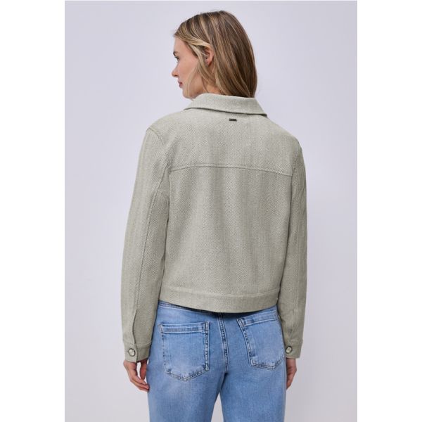 Street One visgraat jack smoke beige 212997 27499