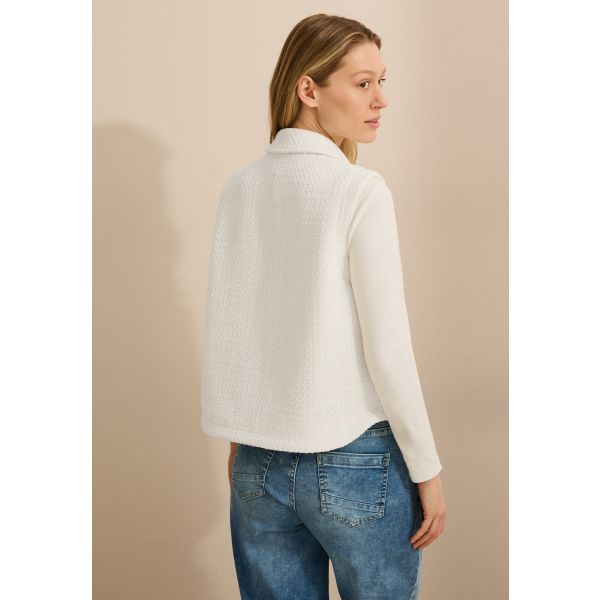 Cecil bouclé gilet sand beige 220266 12748