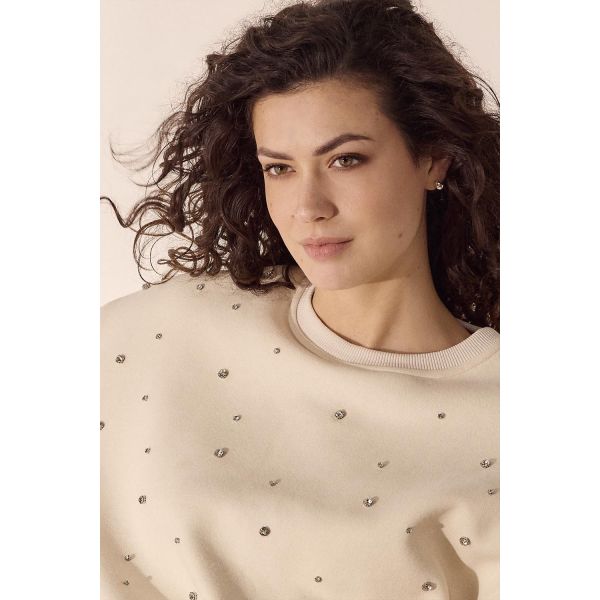 Tramontana sweater met glitter stone C19-18-601