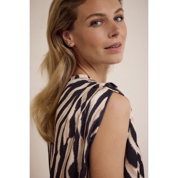 Tramontana print top neutrals D02-17-401-9991